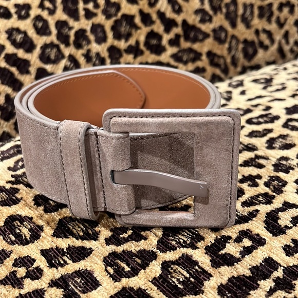 M.M. La Fleur Sedgwick Belt Taupe Suede - Picture 2 of 4